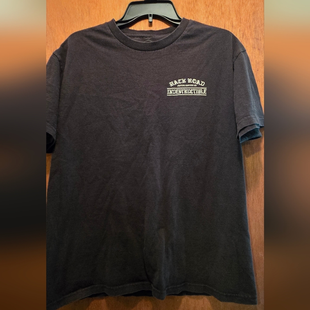 Indestructible Bck Road Black Men's Short Sleeve Tee SzL